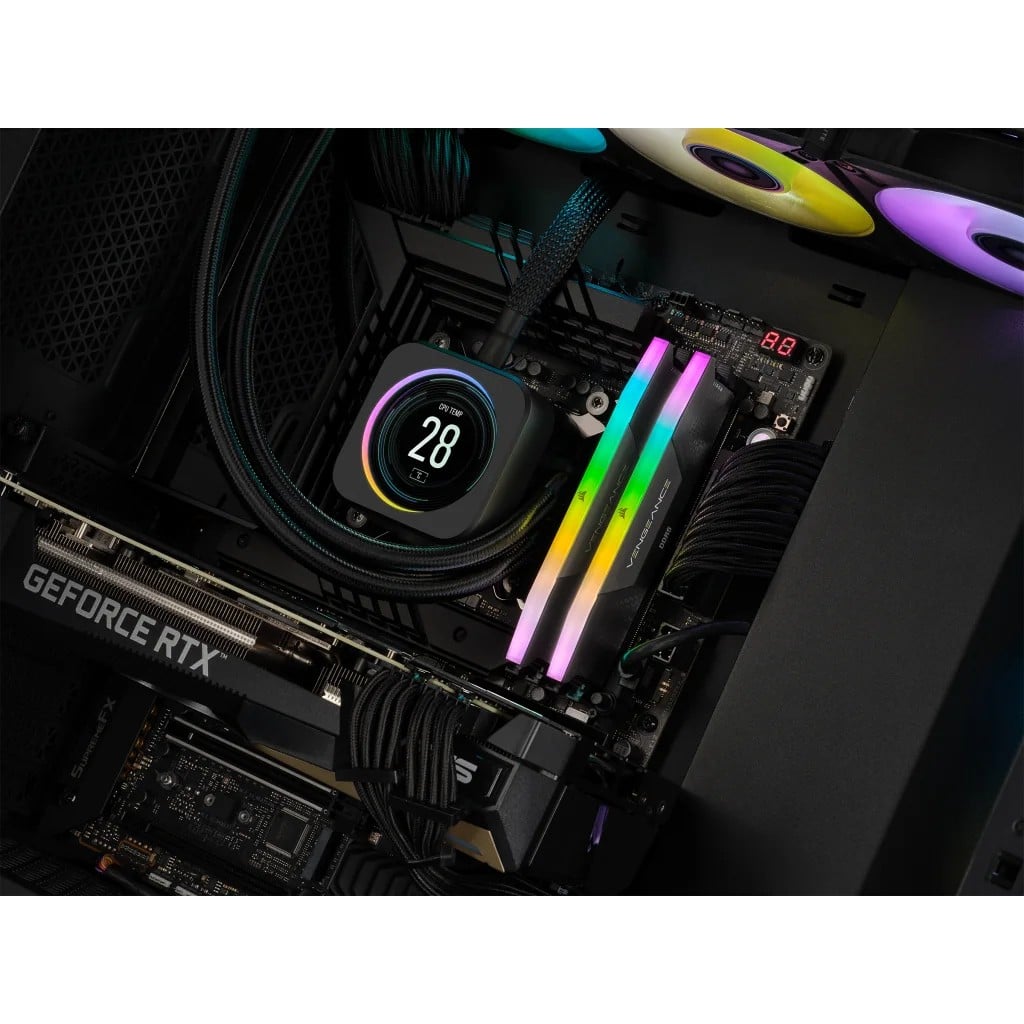 Corsair Vengeance RGB CMH96GX5M2B6000C30 module de mémoire 96 Go 2 x 48 Go DDR5 288-pin DIMM