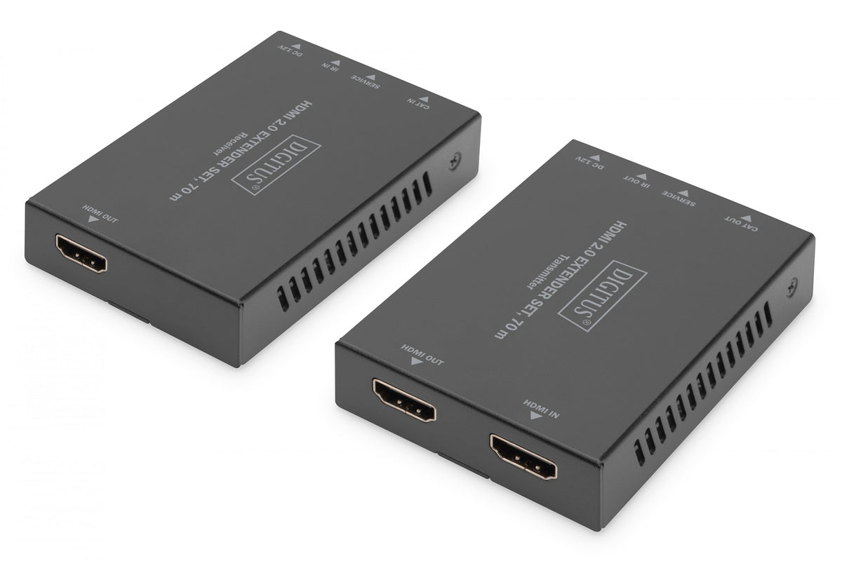 Digitus DS-55506 extension audio/video Émetteur et récepteur AV Noir