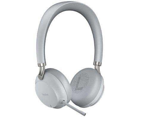 Yealink BH72 Casque Avec fil &sans fil Arceau Appels/Musique USB Type-A Bluetooth Socle de chargement Gris clair