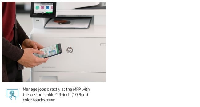 HP Color LaserJet Pro Imprimante multifonction M479dw, Impression, copie, numérisation, e-mail, Impression recto-verso  Numérisation vers e-mail/PDF  Chargeur a