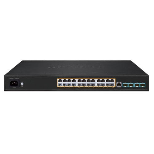 PLANET AVS-4210-24HP4X commutateur réseau Géré L2/L4 10G Ethernet (100/1000/10000) Connexion Ethernet, supportant l'alimentation via ce port (PoE) 1U Noir