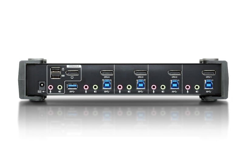 Aten CS1924 switch KVM DisplayPort/USB 3.0/Audio - 4 ports