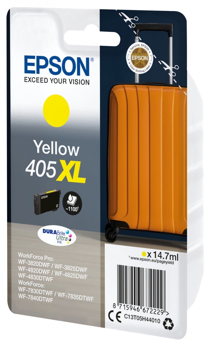 EPSON 6LB Singlepack Yellow 405XL DURABrite Ultra Ink