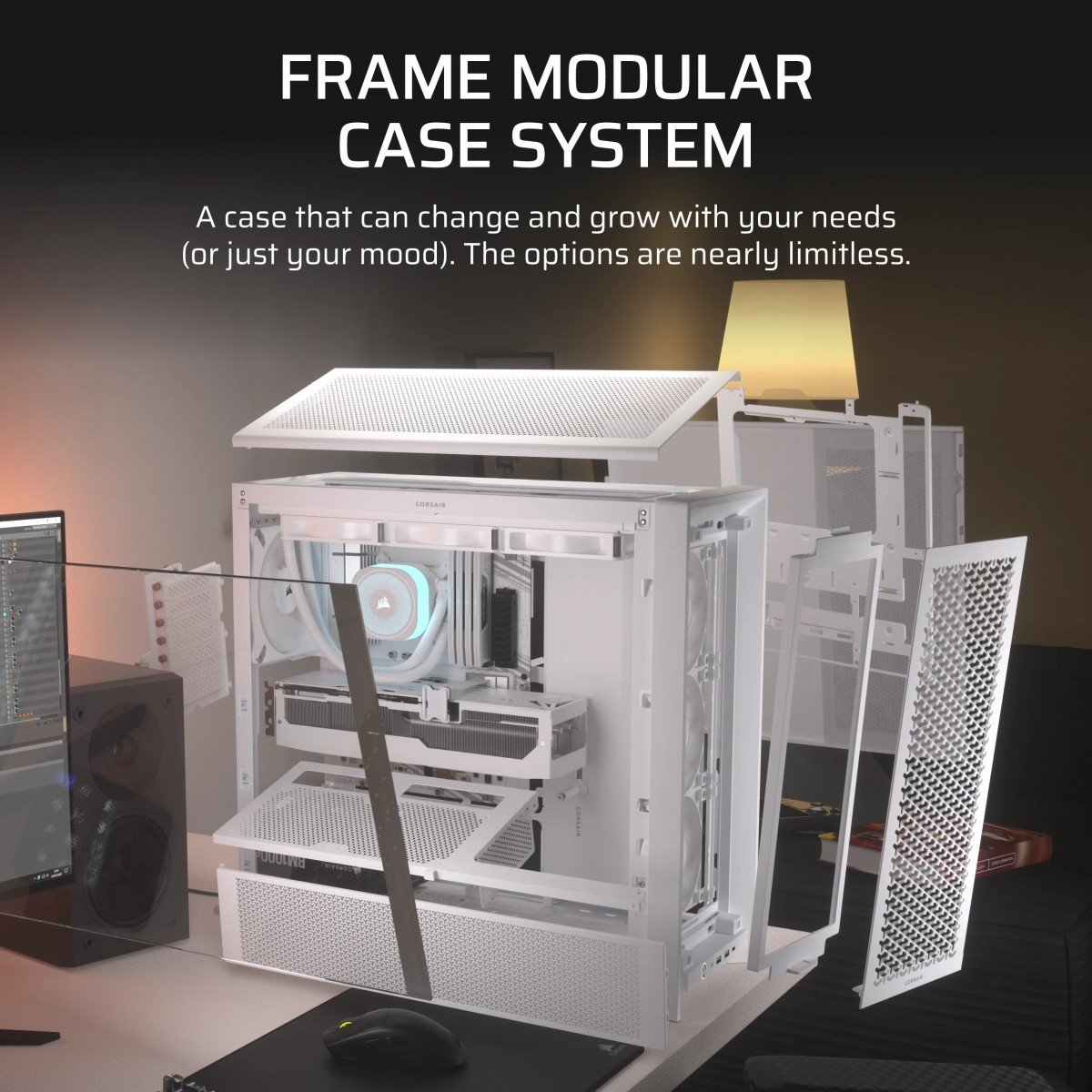 Corsair FRAME 4000D RS Midi Tower Blanc