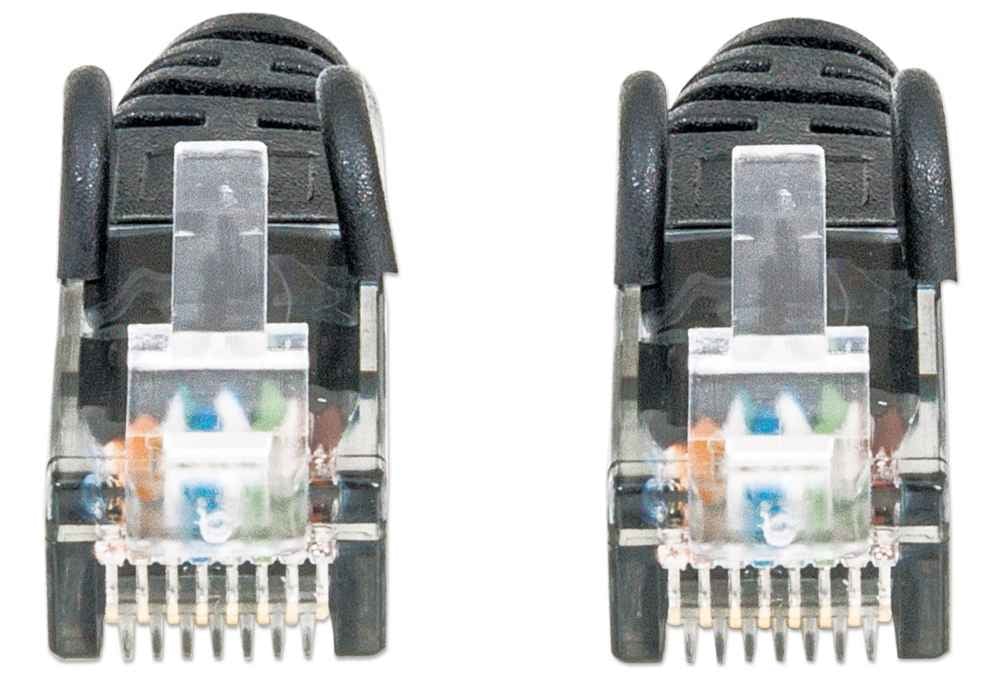 Intellinet 2m Cat6 câble de réseau Noir U/UTP (UTP)