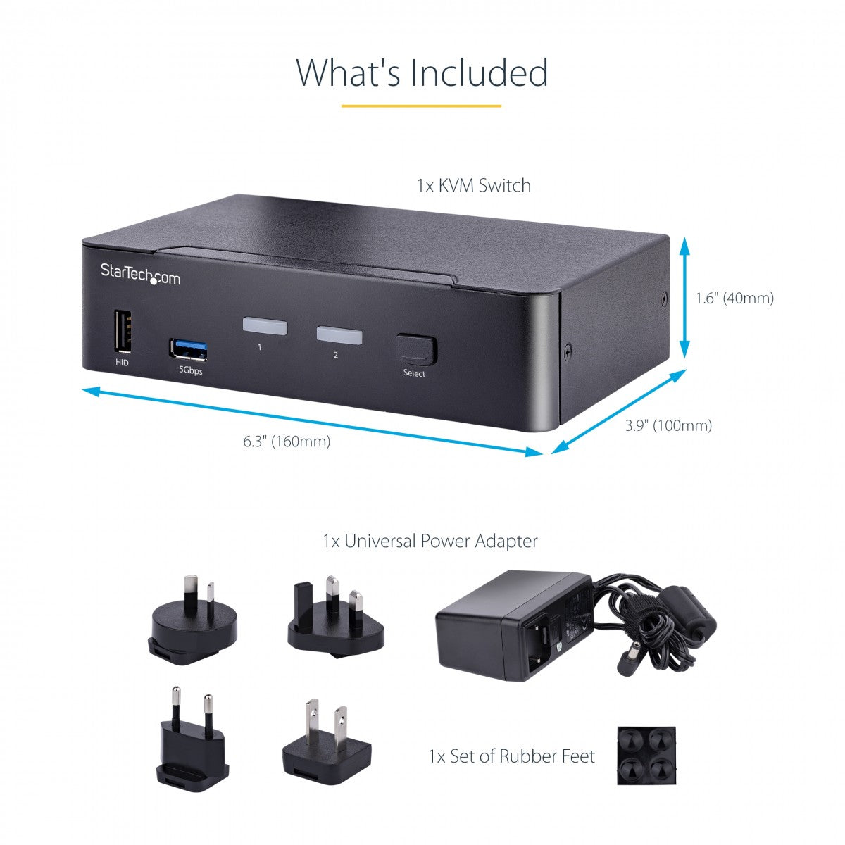 2-Port USB-C KVM Switch 4K DisplayPort