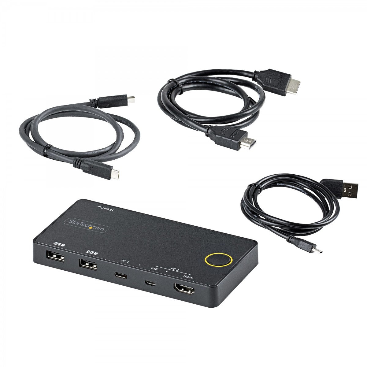 2 Port USB-A+HDMI/USB-C KVM Switch 4K