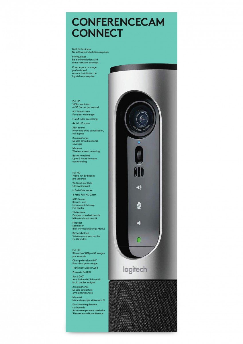 Logitech 960-001034 systeme de vidéo conférence Systeme de vidéoconférence de groupe