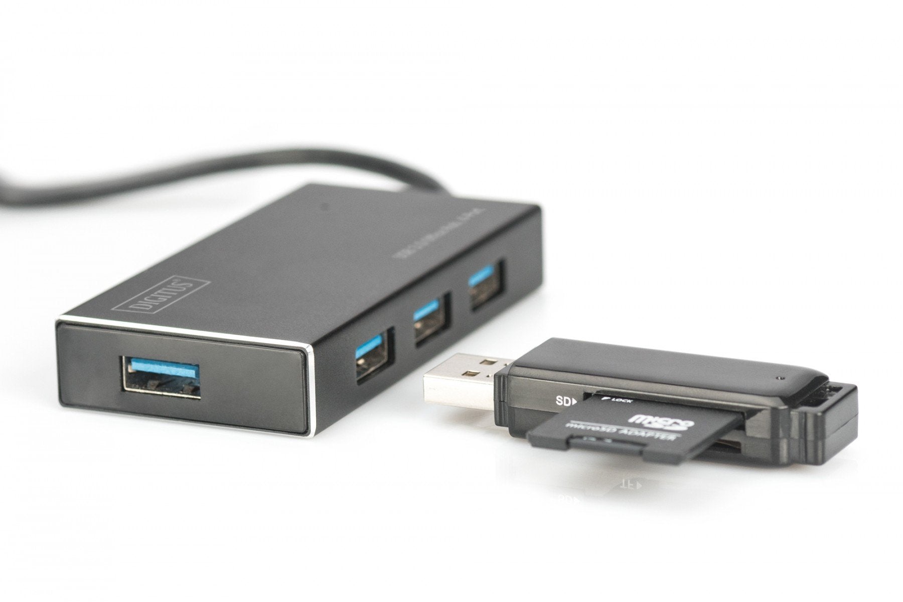 Digitus DA-70240-1 hub & concentrateur USB 3.2 Gen 1 (3.1 Gen 1) Type-A 5000 Mbit/s Noir
