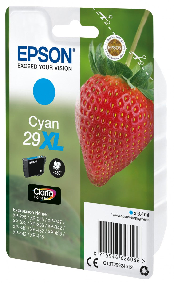 EPSON 1LB Cartridge Fraise - Ink Claria Home Cyan XL w/s