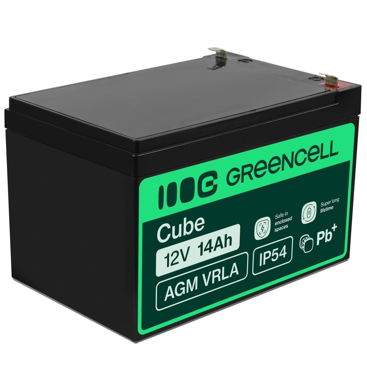 Green Cell AGM Battery 12V 14Ah - Battery - 14.000 mAh