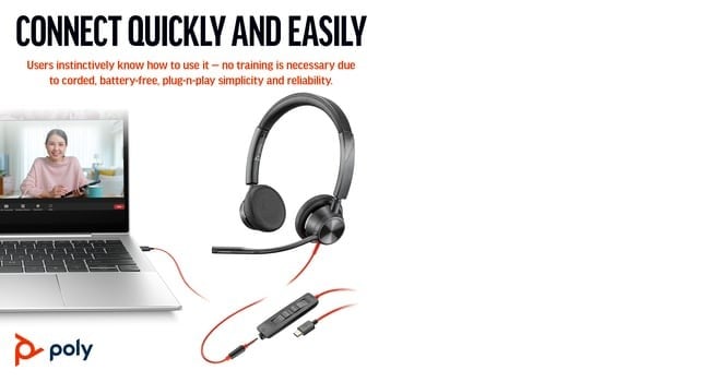 Poly BW 3325 USB-C HS+3.5mmP+USB-C/A