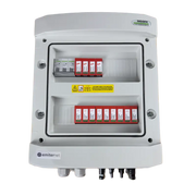 EMITER EM-1291_DCAC Tableau de distribution DCAC, IP65, SPD DC Dehn 1000V type 1+2, 3 x chaîne PV, 3 x MPPT, SPD AC Dehn type 1+2, 63A 3-F, RCD type A 63A/300mA
