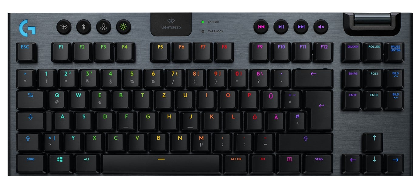 Logitech G 920-009496 clavier Gaming RF sans fil + Bluetooth QWERTZ Allemand Charbon