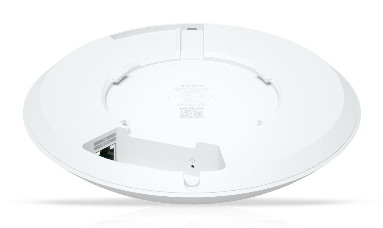 Compact ceiling-mount WiFi 7 AP 3x3 lon