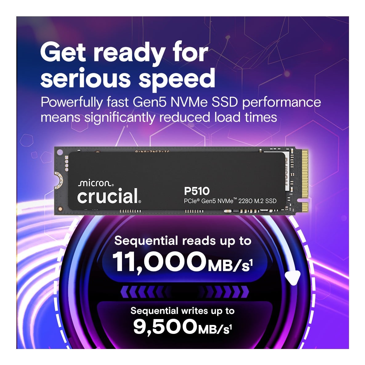 Crucial P510 2 To M.2 PCI Express 5.0 NVMe TLC
