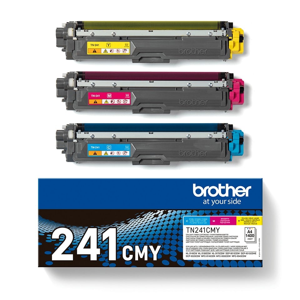 BROTHER TN241C/M/Y rainbow pack multi pack toners C/M/Y 1400pages/cartridge
