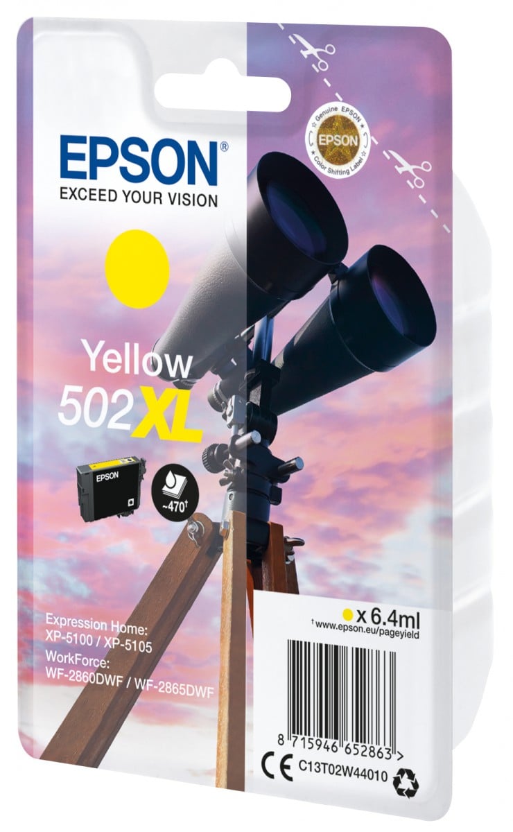 EPSON 1LB Singlepack Yellow 502XL Ink