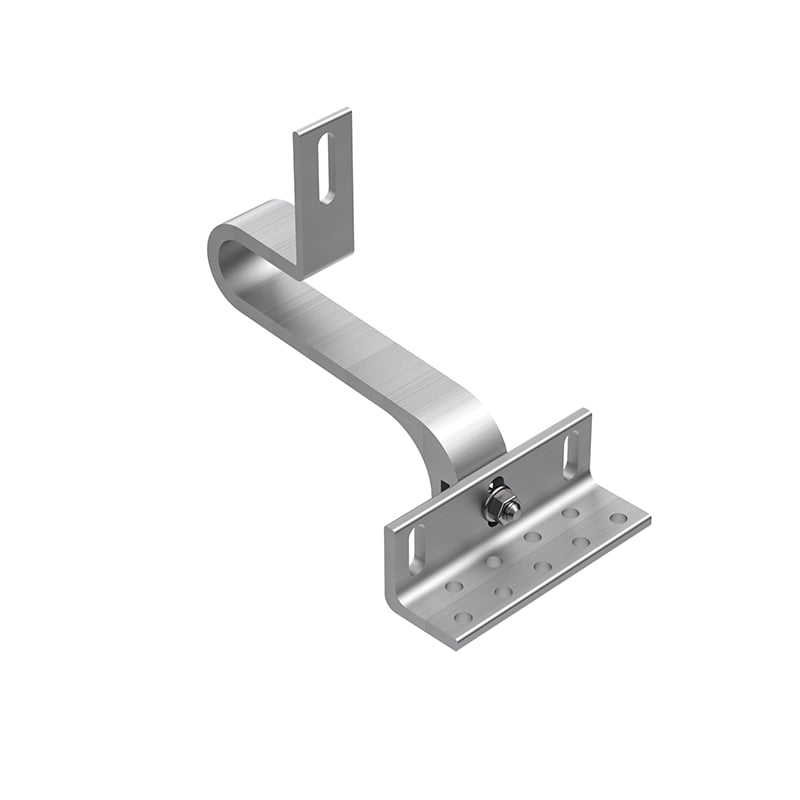 Crochet de toit en aluminium avec double réglage