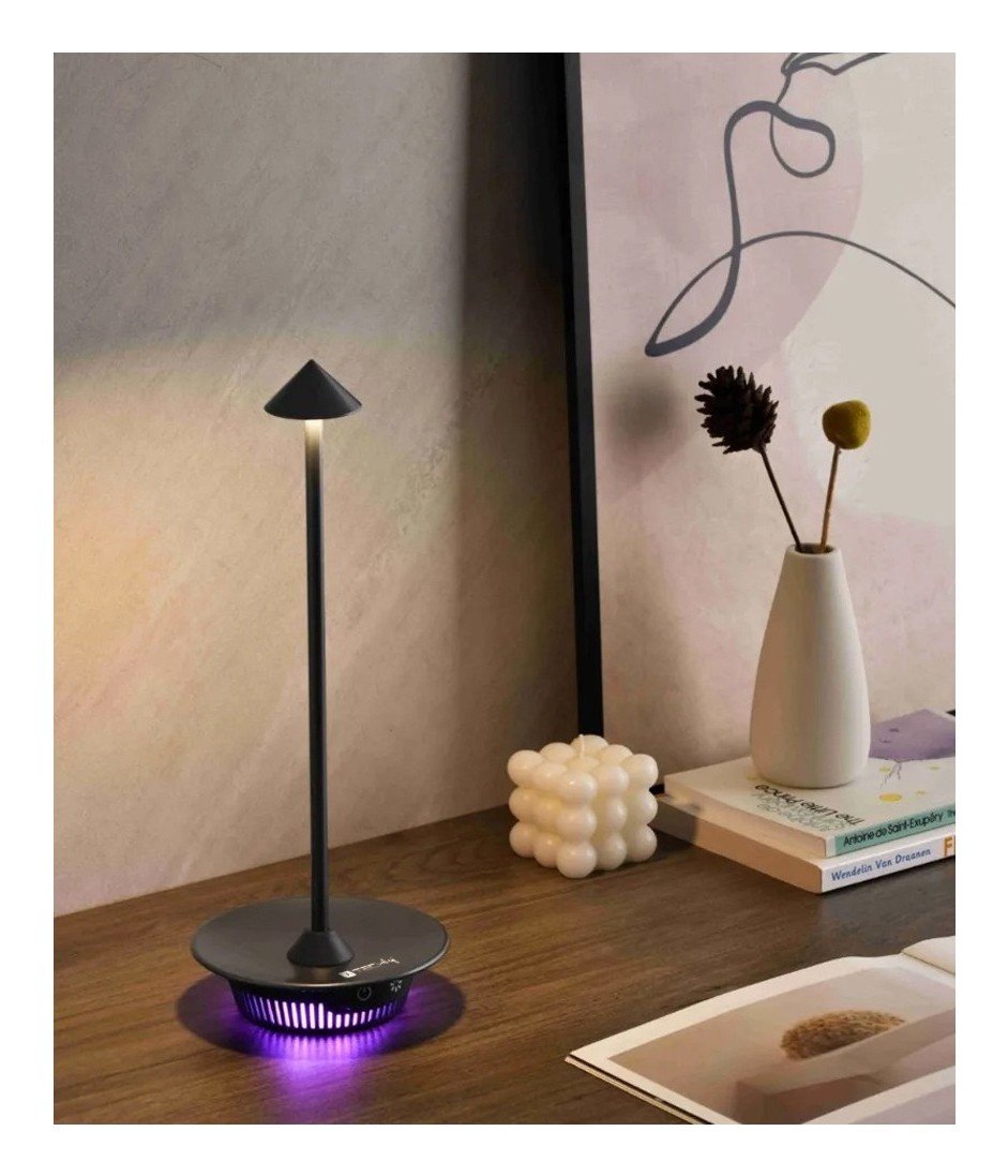 Techly I-LAMP-TABLE3 Lampe LED sans fil avec base tactile dimmable RGB
