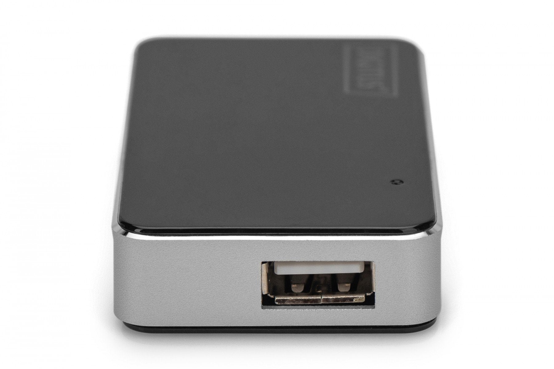 Digitus DA-70220 hub & concentrateur USB 2.0 Mini-B 480 Mbit/s Noir, Argent