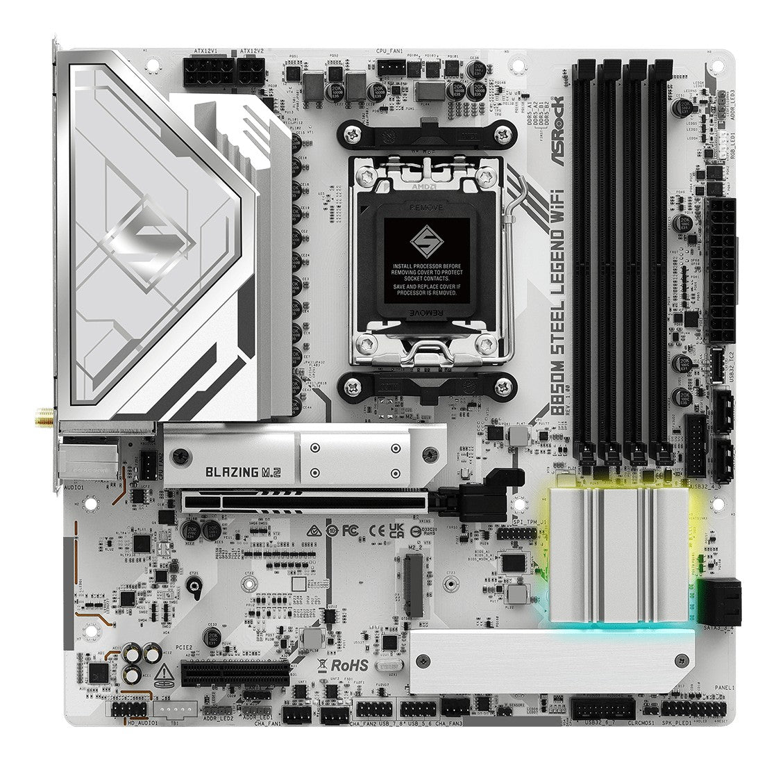 ASRock B850M STEEL LEGEND WIFI Carte mere AMD Ryzen 7000 avec support DDR5