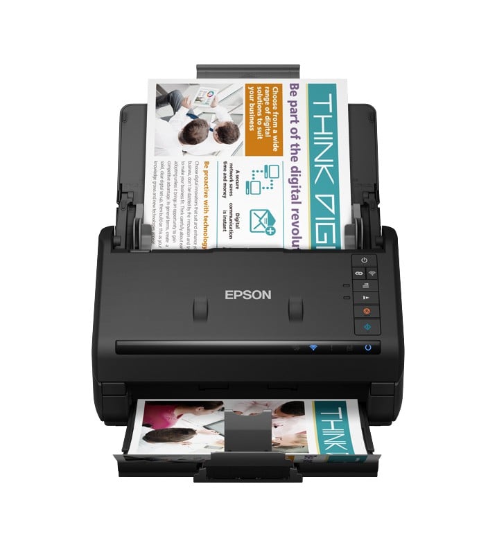 EPSON WorkForce ES-580W Document scanner Contact Image Sensor CIS Duplex 600x600dpi 35ppm ADF 100sheets 4000scans/d USB Wi-Fi