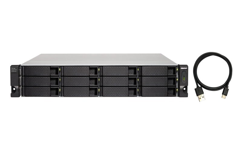 12-bay 2U USB-C JBOD exp unit 10GbpsRPSU