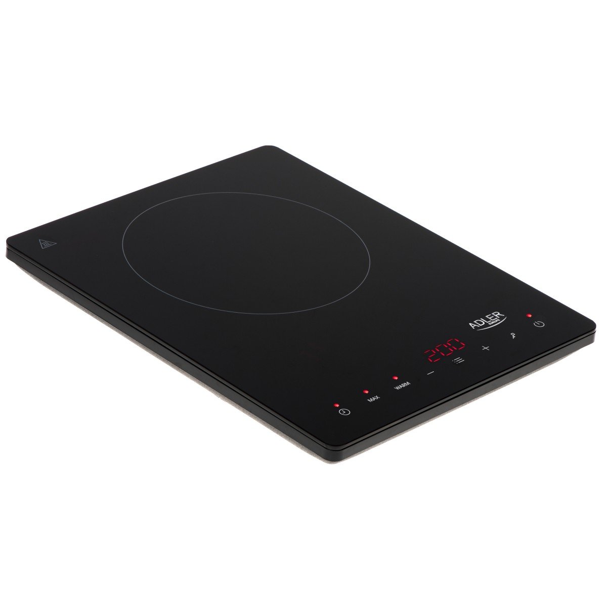 Adler AD 6513 plaque Noir Comptoir 29 cm Plaque avec zone a induction 1 zone(s)