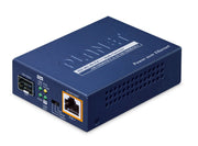 PLANET 1-Port 100/1000X SFP to convertisseur de support réseau 1000 Mbit/s Bleu