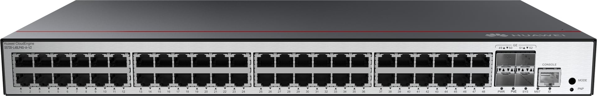 HUAWEI S5735-L48LP4S-A-V2 48x10/100/1000BASE-T Ports 4xGE SFP ports PoE+ AC power