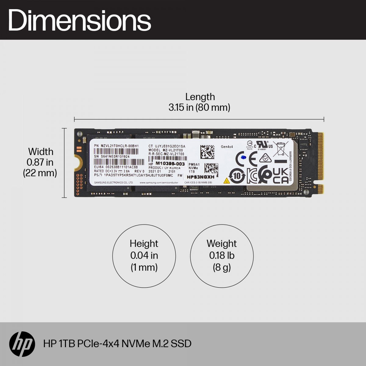 P 512GB PCIe NVMe M.2 SSD