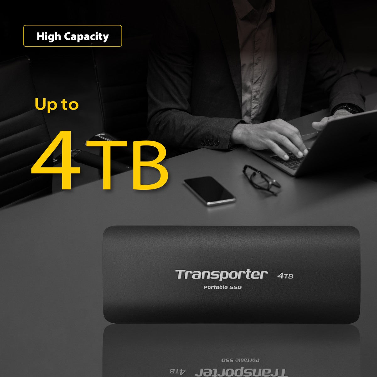 Patriot Memory Patriot Transporter 4 To USB Type-C 3.2 Gen 2 (3.1 Gen 2) Noir