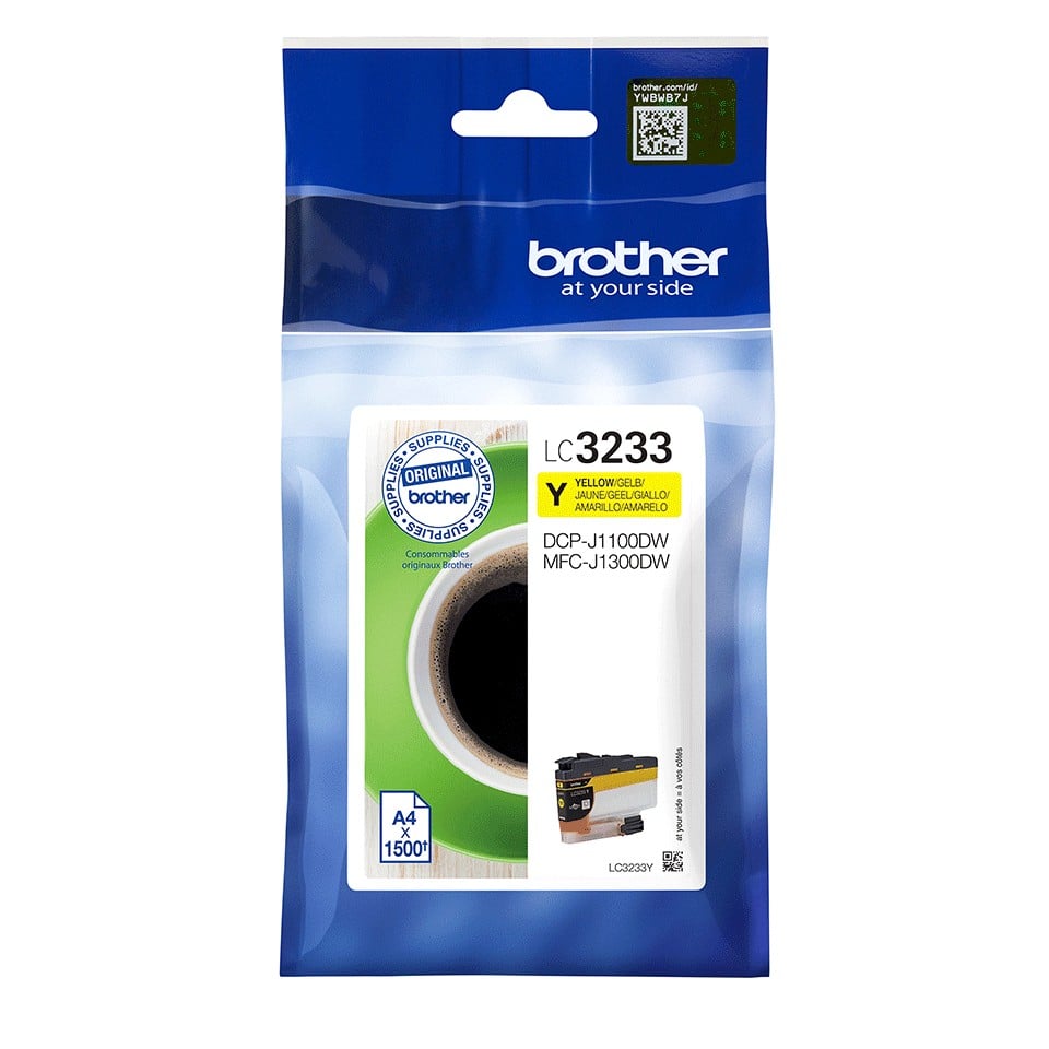 BROTHER LC-3233Y Yellow Ink 1500 pages