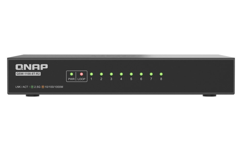QSW-1108-8T-R2 8 port 2.5Gbps auto nego