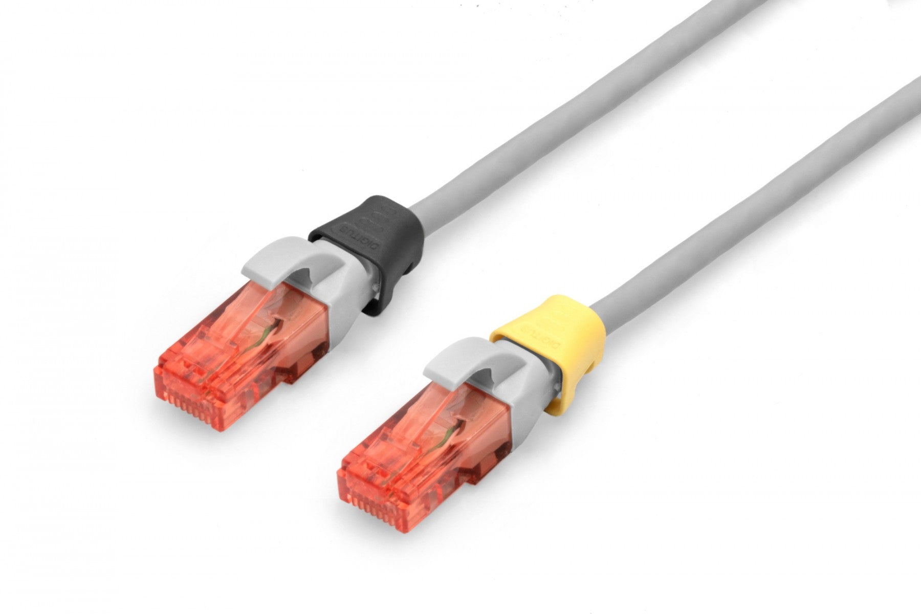 Clip coloré pour fiche RJ45, mélange de couleurs (20 pieces de chaque couleur : vert, rouge, bleu, jaune, noir)