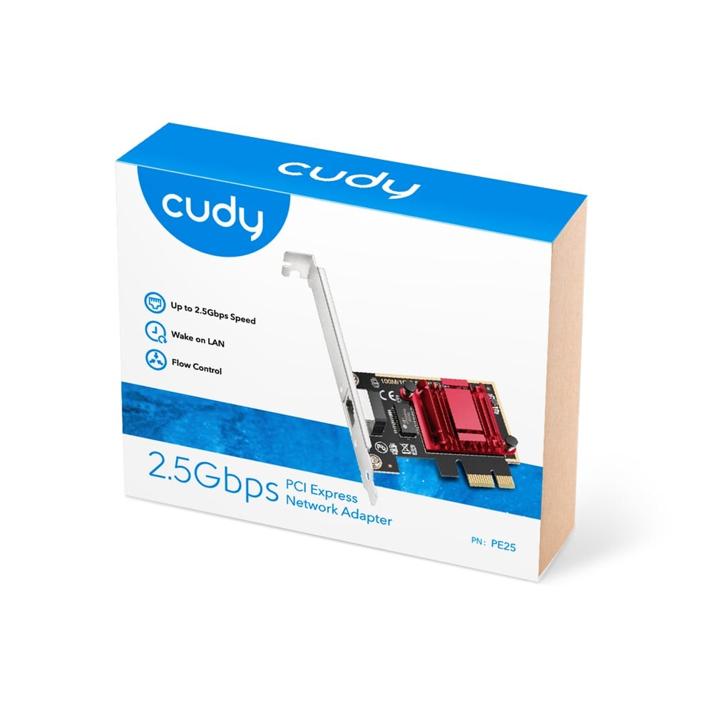 Cudy PE25 carte réseau Interne Ethernet 2500 Mbit/s