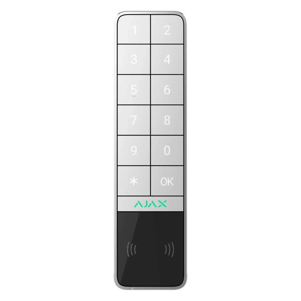 Ajax Systems 99967.286.WH1 Clavier extérieur KeyPad Outdoor Jeweller - blanc