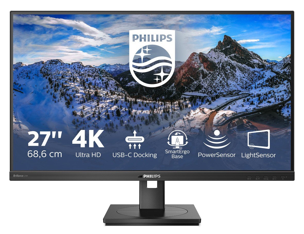 PHILIPS 279P1/00 27p IPS Flat 3840x2160 16:9 1000:1 350cd/m2 4ms H/A USB HUB SPEAKERS C DP HDMI