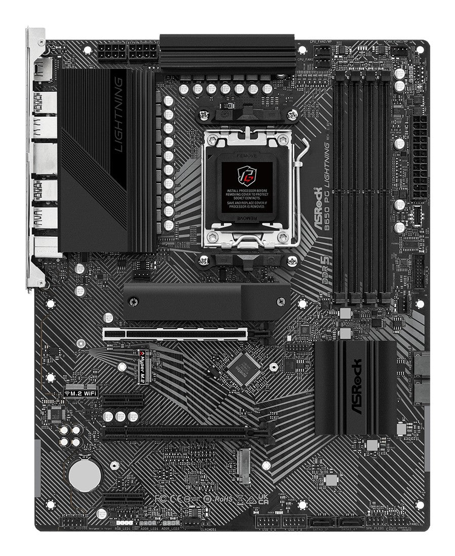 ASRock 90-MXBK20-A0UAYZ Carte mere B650 PG Lightning avec DDR5 et Wi-Fi 6E