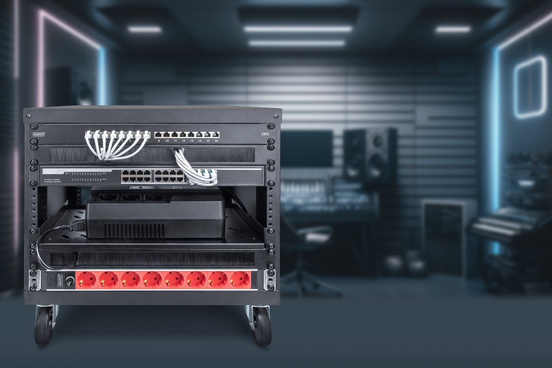 Digitus DN-48001 étagere Rack autonome Noir
