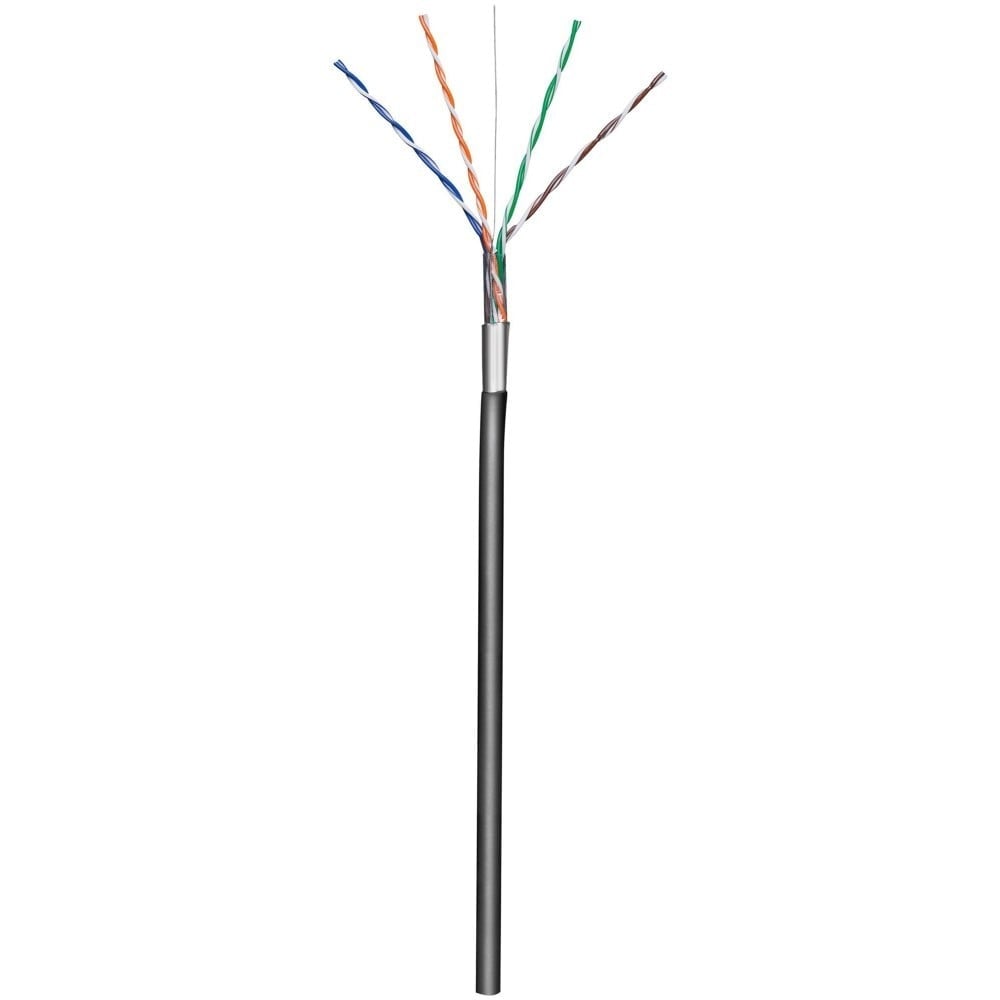 Techly ITP8-RIS-0305LO Câble de paire torsadée Cat5e FTP 305m CCA Noir Extérieur