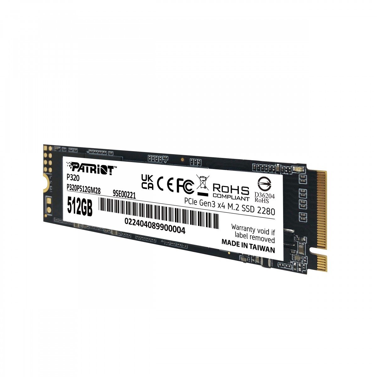 Patriot Memory P320 512 Go M.2 PCI Express 3.0 NVMe
