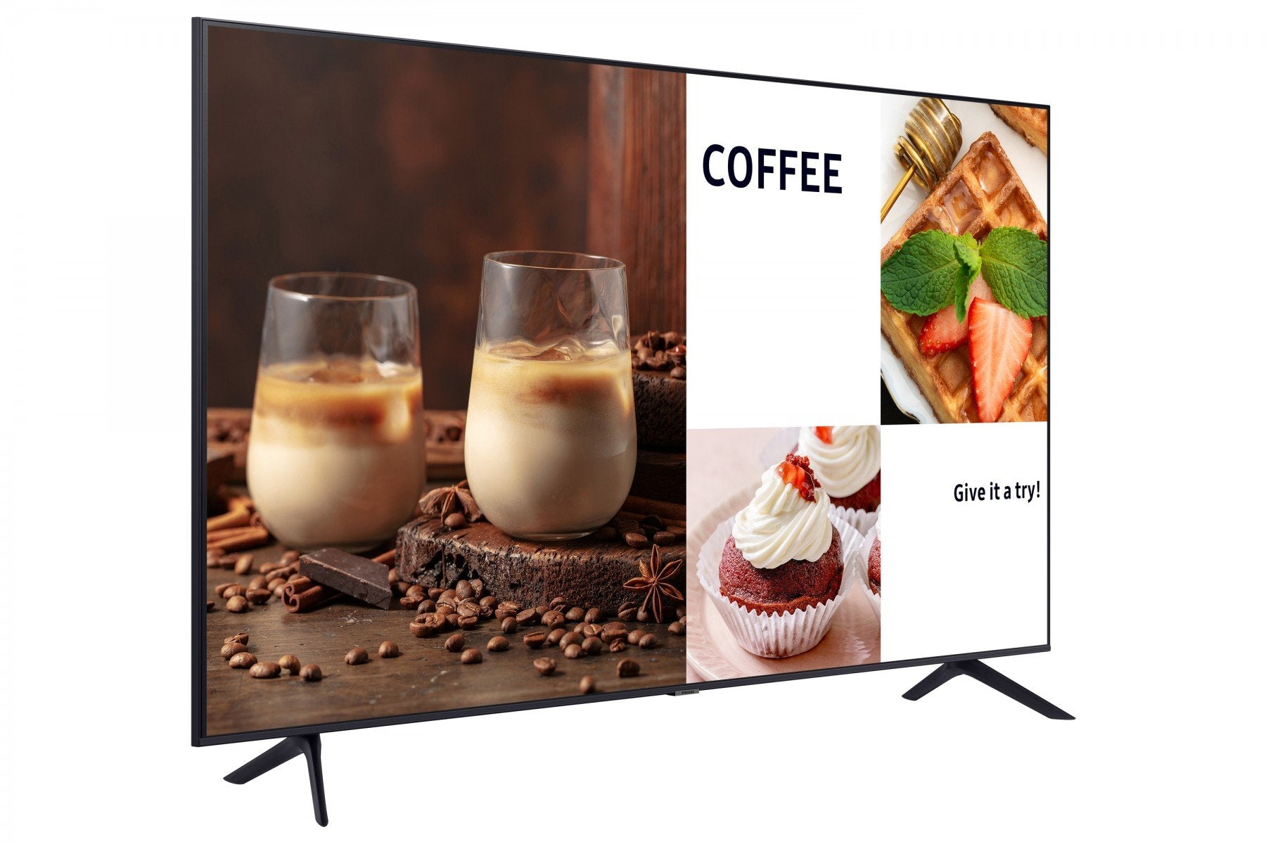 "Samsung LH55BECHLGUXEN affichage de messages Panneau plat de signalisation numérique 139,7 cm (55"") LED Wifi 4K Ultra HD Noir Intégré dans le processeur Tizen"