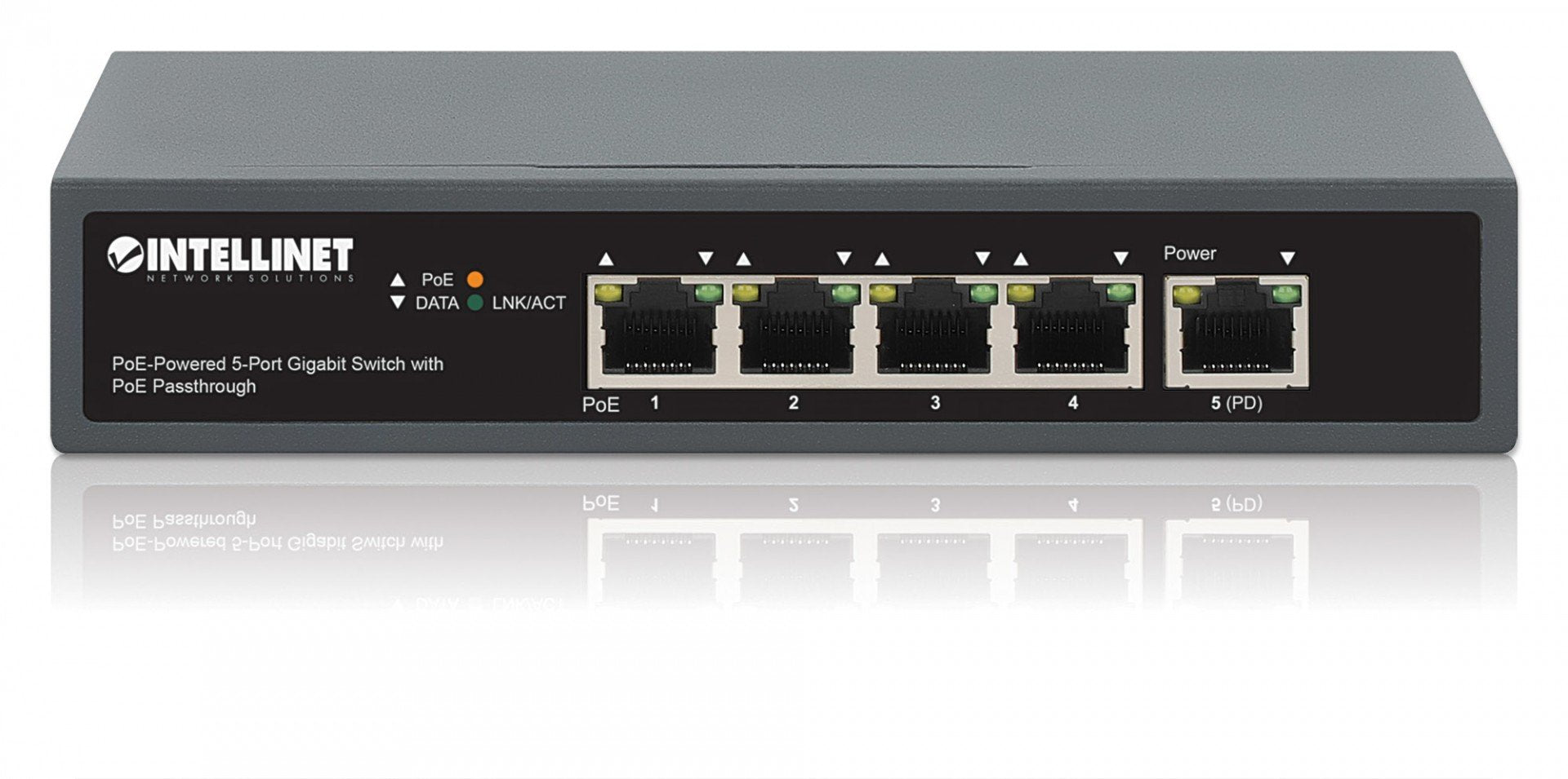 Intellinet 561808 commutateur réseau Gigabit Ethernet (10/100/1000) Connexion Ethernet, supportant l'alimentation via ce port (PoE)