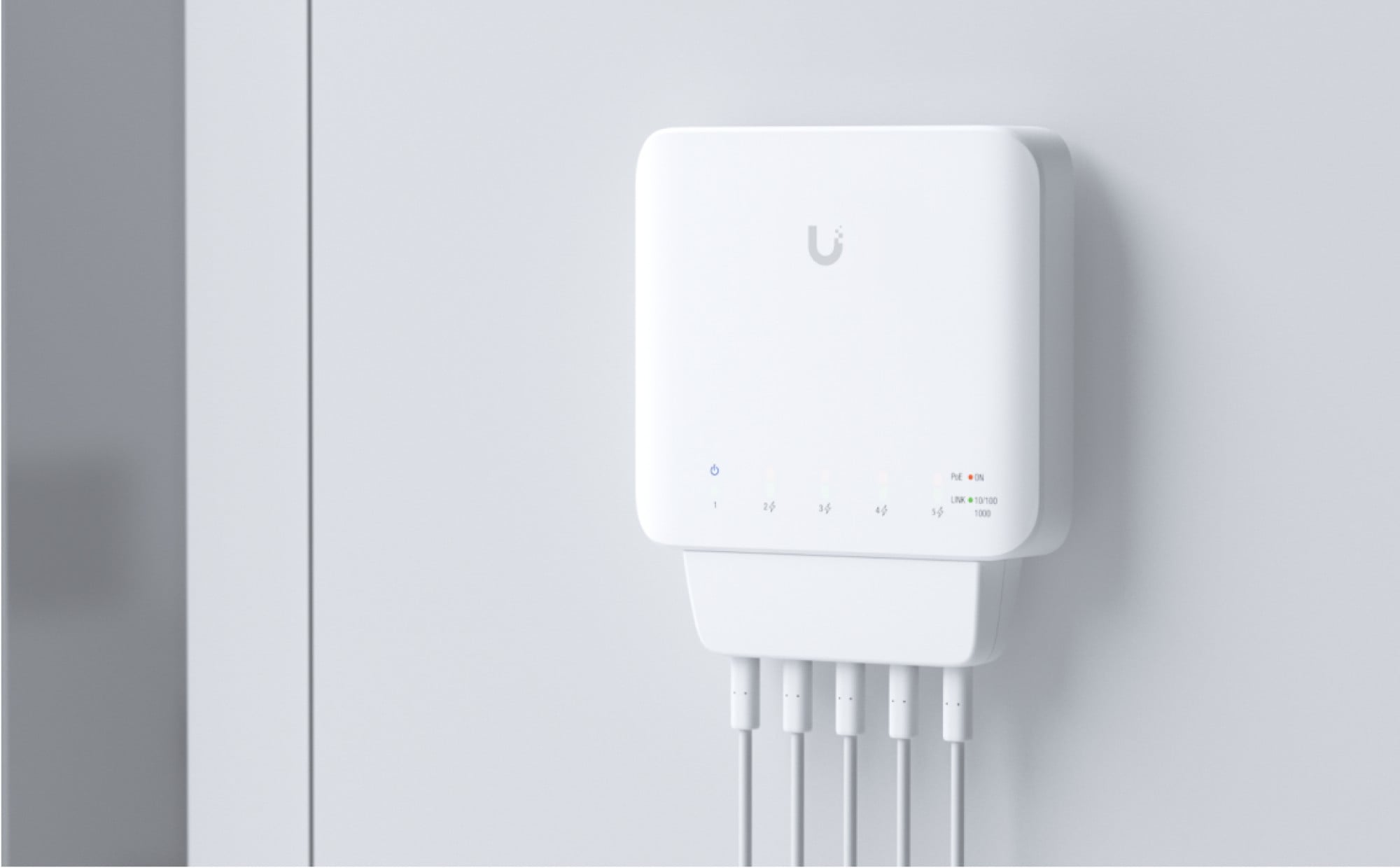 Ubiquiti USW-FLEX Networks UniFi USW-FLEX Géré L2 Gigabit Ethernet (10/100/1000) Connexion Ethernet, supportant l'alimentation via ce port (PoE) Blanc