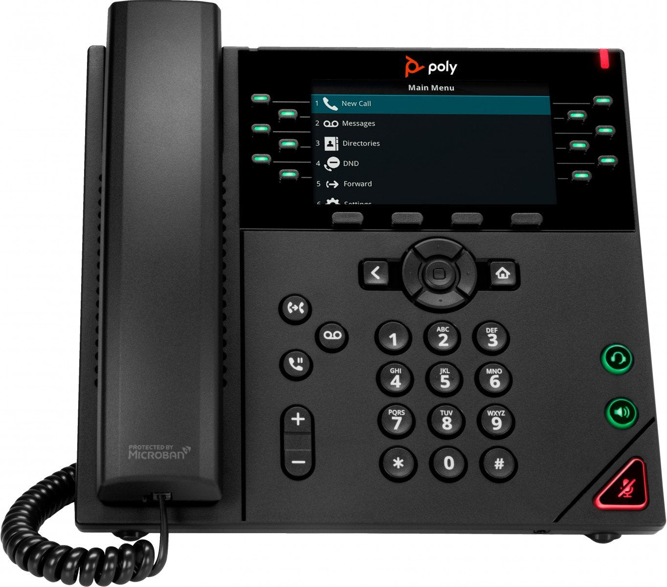 HP Poly VVX 450 12-Line IP Phone and PoE-enabled WW