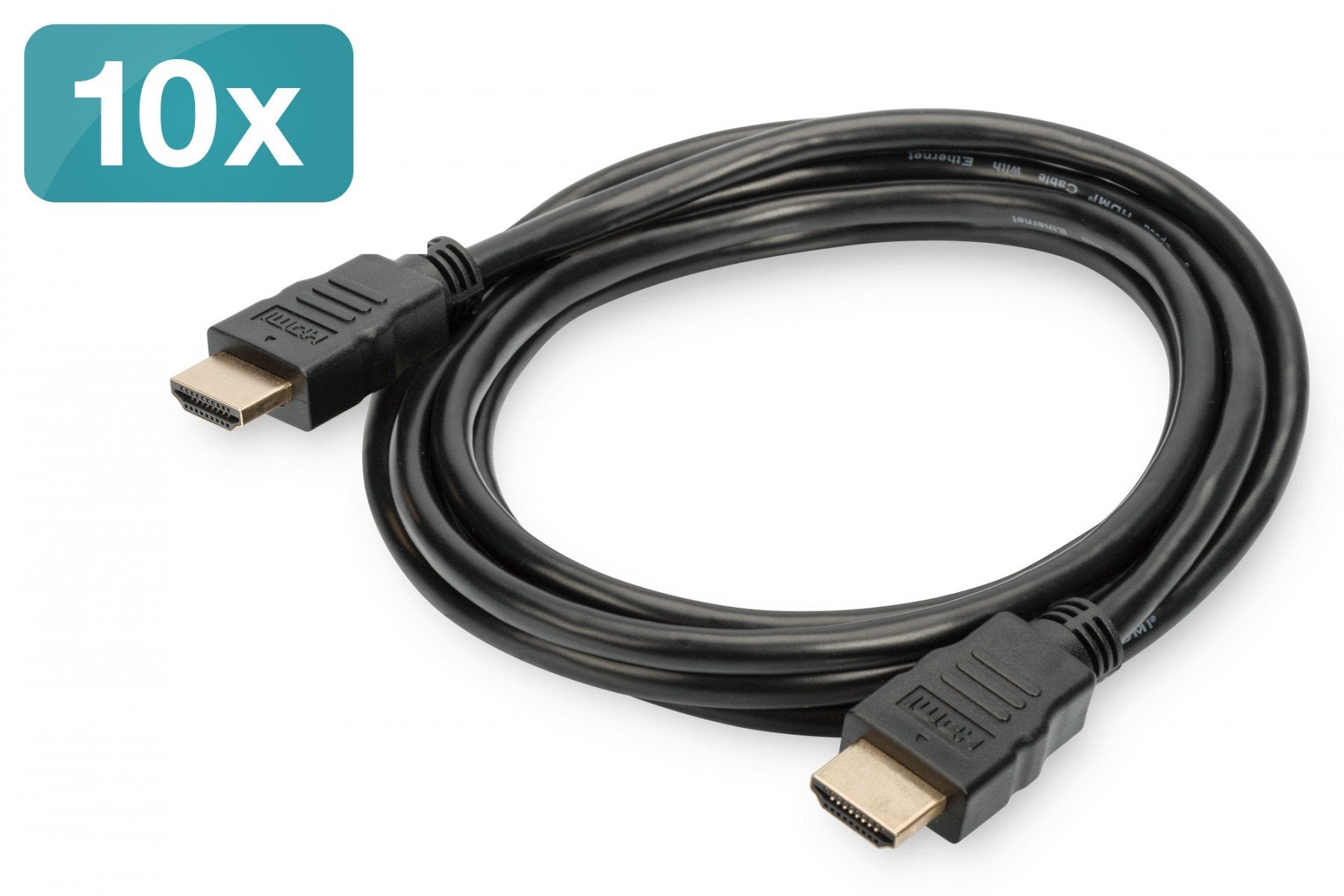 Digitus AK-990920-020-S câble HDMI 2 m HDMI Type A (Standard) Noir
