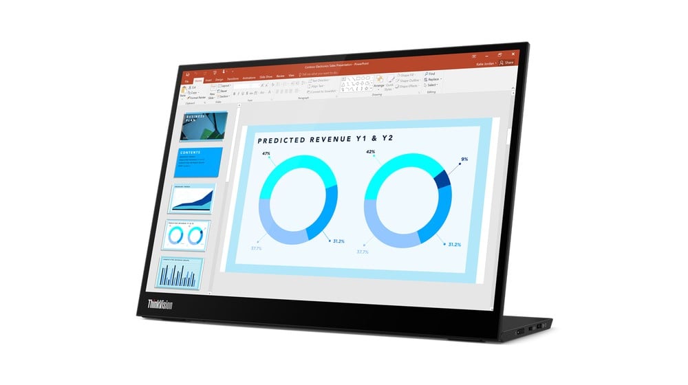 LENOVO ThinkVision M14d 14p QHD 16:10 IPS 300nits 2xUSB-C DP TopSeller