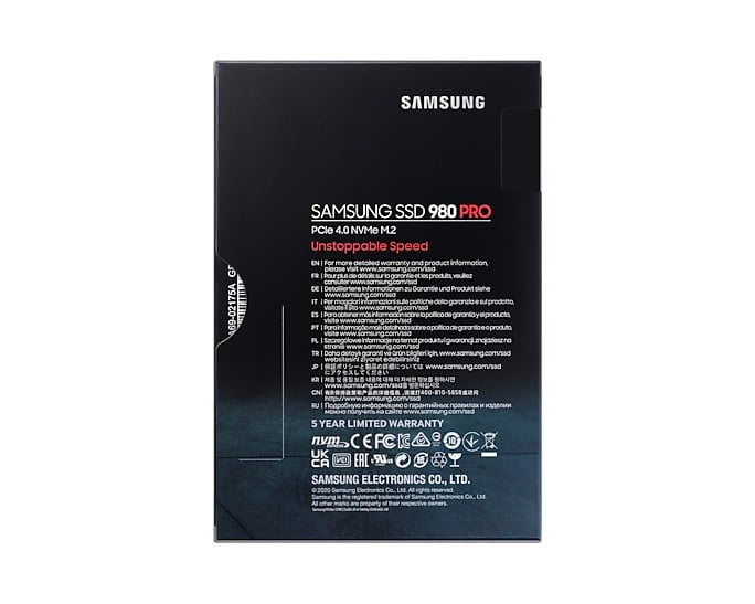 Samsung MZ-V8P2T0BW disque SSD M.2 2000 GB PCI Express 4.0 V-NAND MLC NVMe